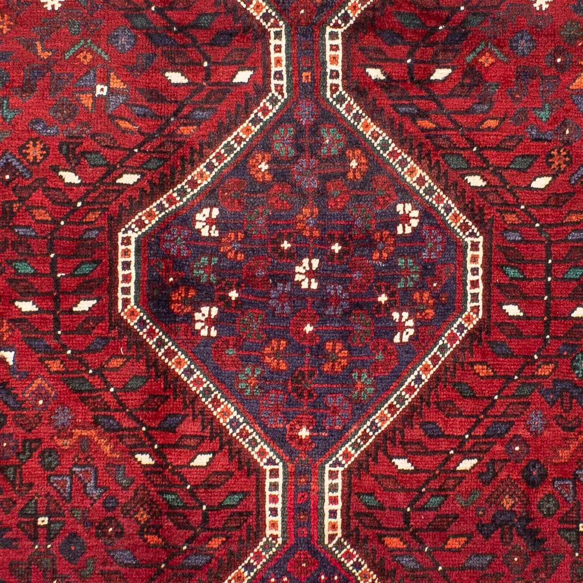 Perser Rug - Nomadic - 300 x 208 cm - dark red