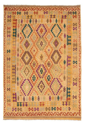 Kelim Rug - Splash - 295 x 196 cm - light brown