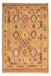 Kelim Rug - Splash - 295 x 196 cm - light brown