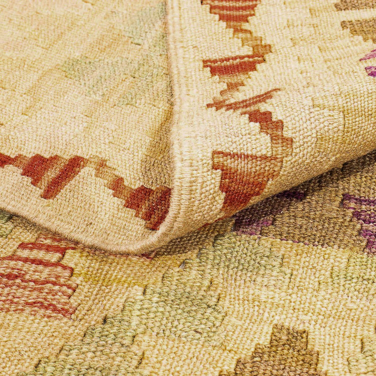 Kelim Rug - Splash - 295 x 196 cm - light brown