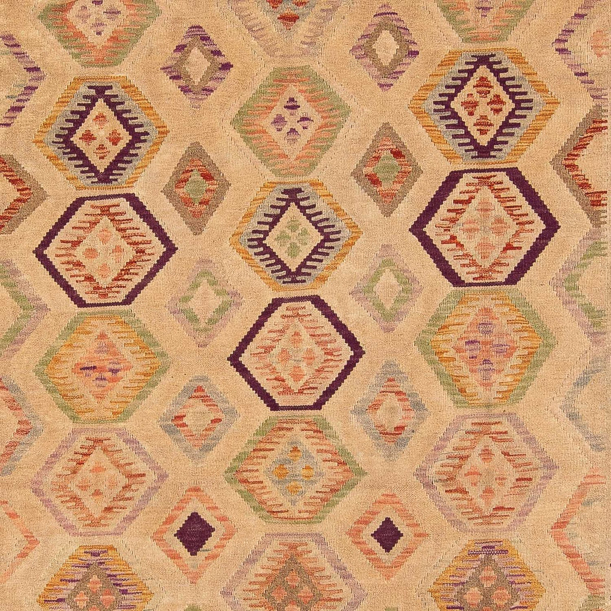 Kelim Rug - Splash - 290 x 200 cm - light brown