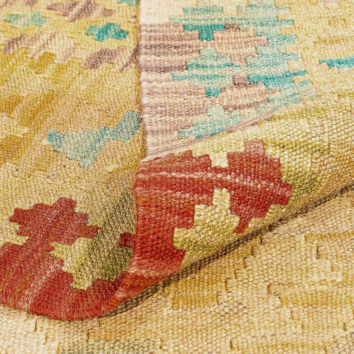 Kelim Rug - Splash - 304 x 207 cm - brown