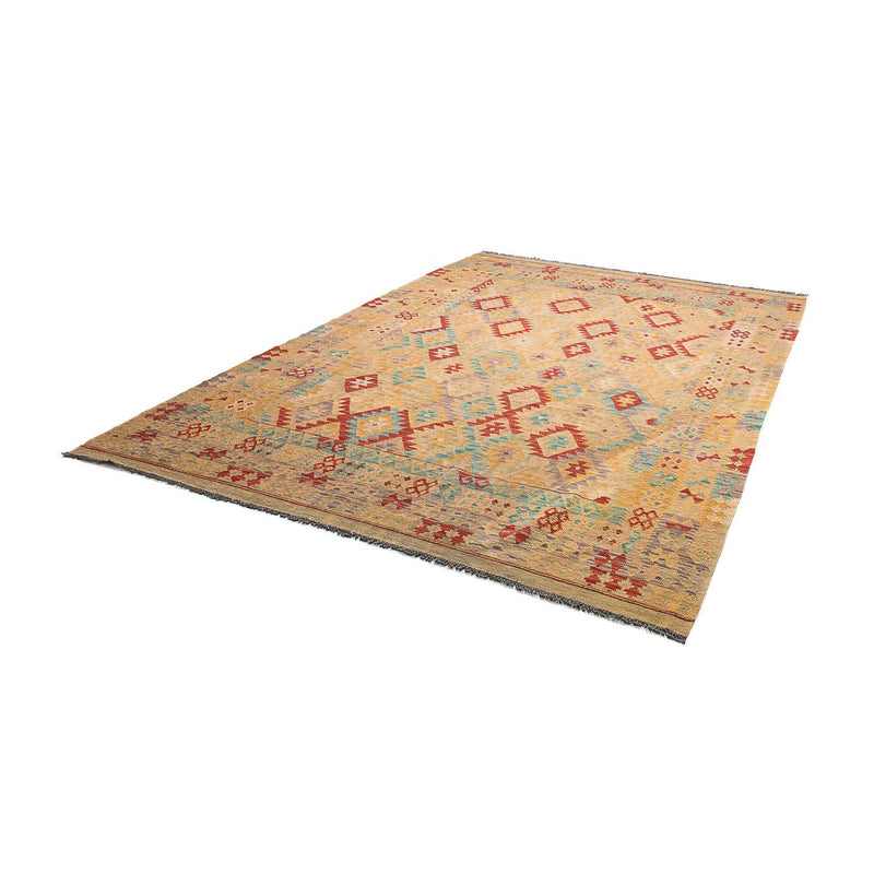 Kelim Rug - Splash - 304 x 207 cm - brown