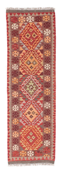 Runner Kelim Rug - Splash - 183 x 58 cm - red
