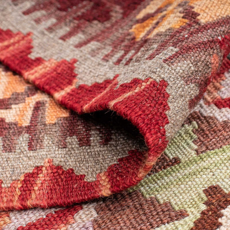 Runner Kelim Rug - Splash - 183 x 58 cm - red