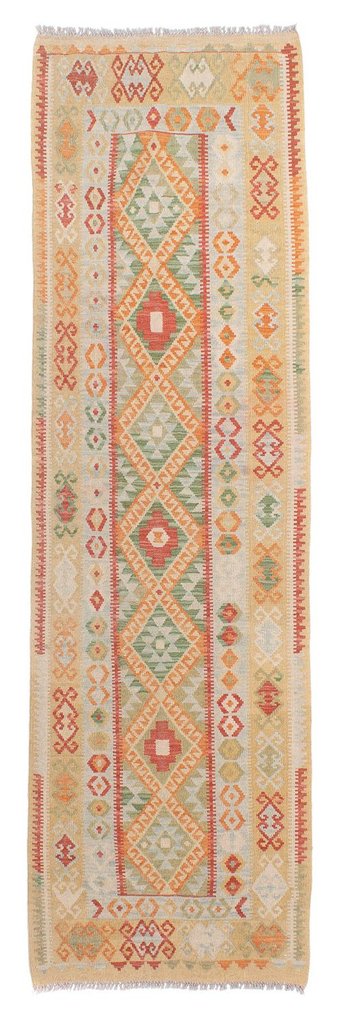Runner Kelim Rug - Splash - 287 x 83 cm - multicolored