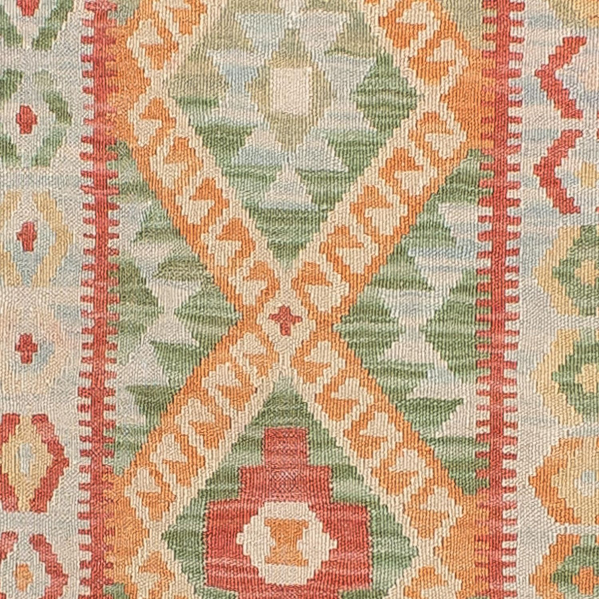 Runner Kelim Rug - Splash - 287 x 83 cm - multicolored