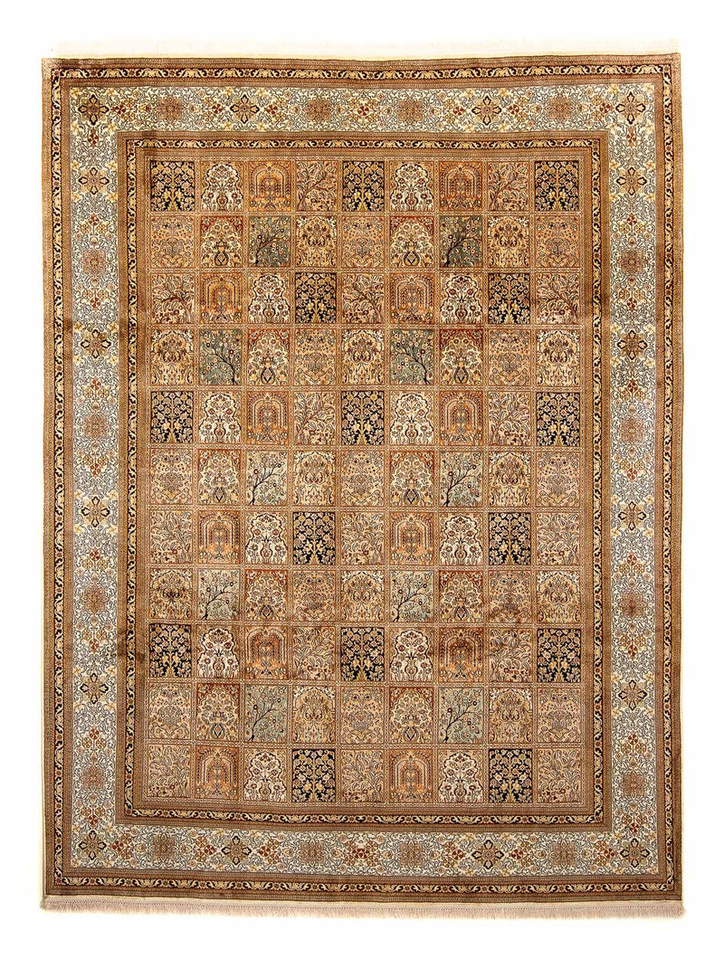 Silk Rug - Kashmir Silk - 325 x 249 cm - brown