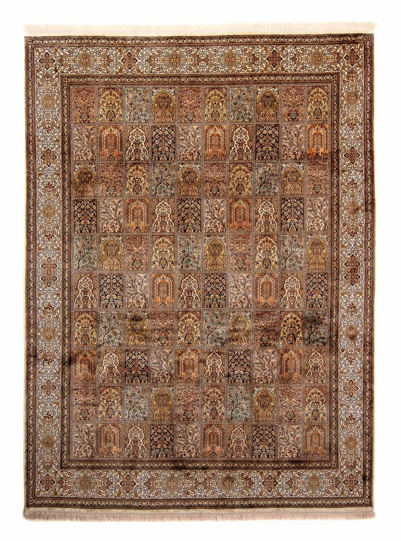 Silk Rug - Kashmir Silk - 332 x 248 cm - brown