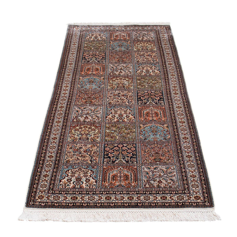Runner Silk Rug - Kashmir Silk - 227 x 79 cm - multicolored
