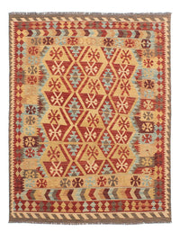 Kelim Rug - Splash - 194 x 152 cm - multicolored