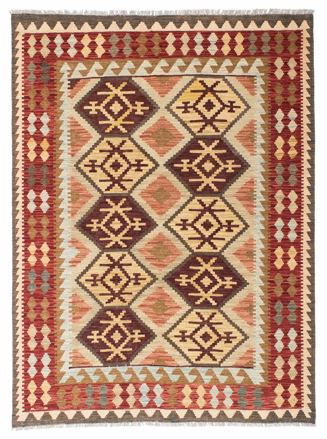 Kelim Rug - Oriental - 201 x 153 cm - beige