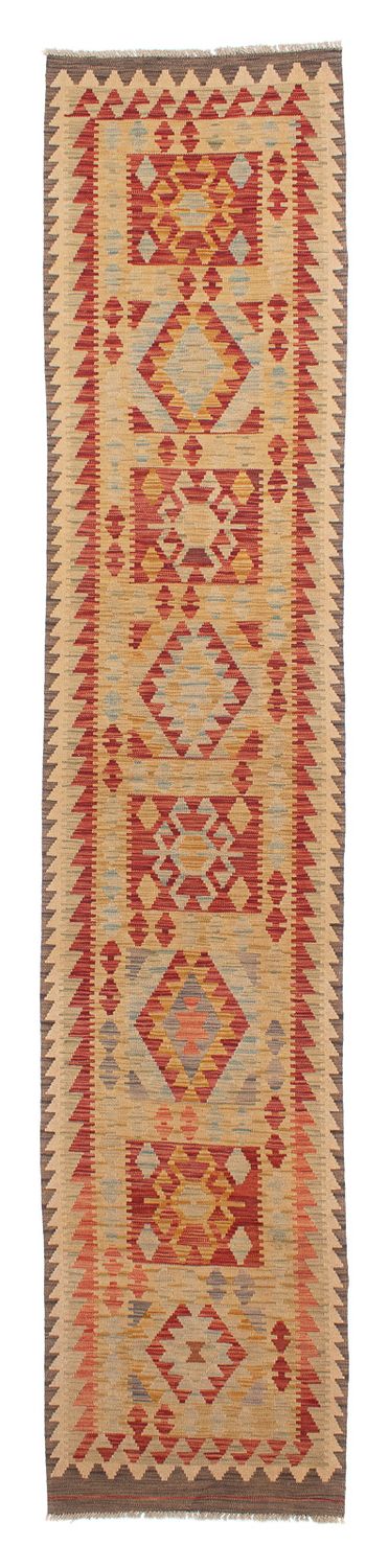 Runner Kelim Rug - Splash - 389 x 77 cm - multicolored