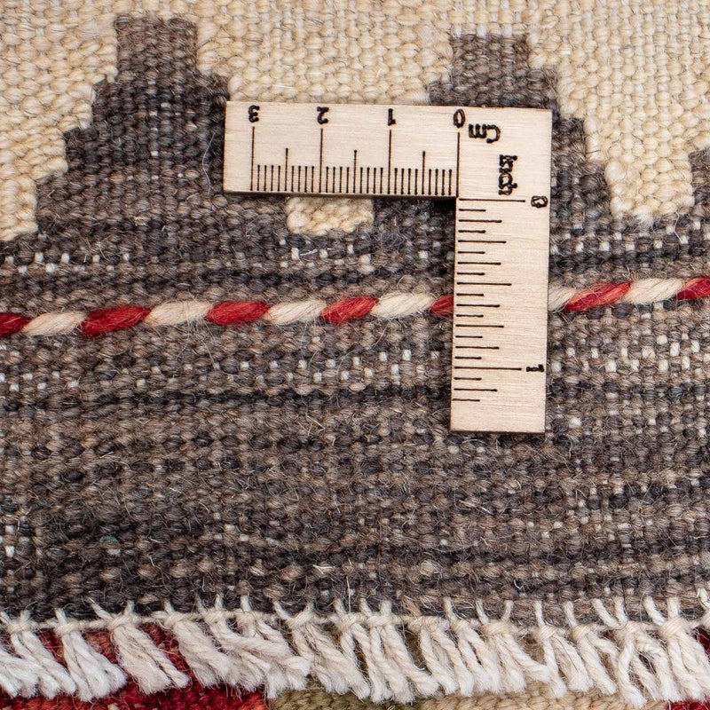 Runner Kelim Rug - Splash - 393 x 77 cm - red