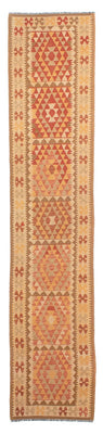 Runner Kelim Rug - Splash - 405 x 85 cm - multicolored