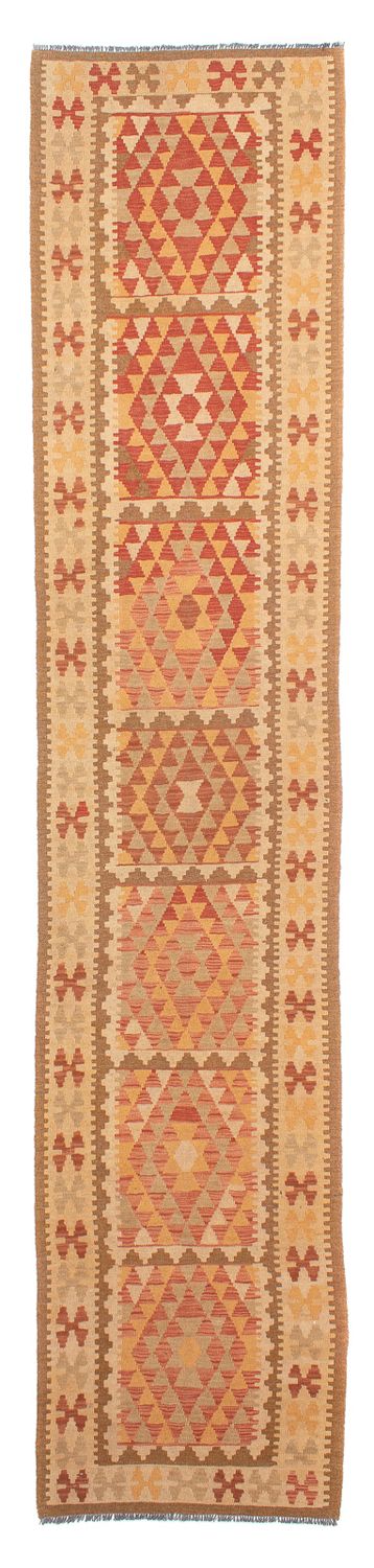 Runner Kelim Rug - Splash - 405 x 85 cm - multicolored