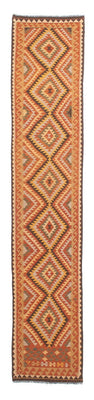 Runner Kelim Rug - Splash - 394 x 76 cm - multicolored