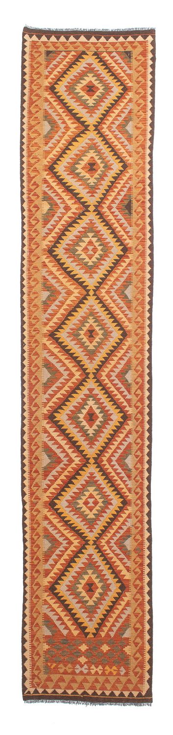 Runner Kelim Rug - Splash - 394 x 76 cm - multicolored