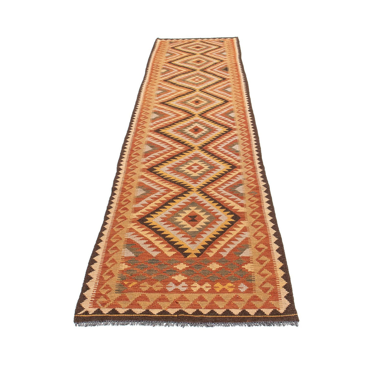 Runner Kelim Rug - Splash - 394 x 76 cm - multicolored