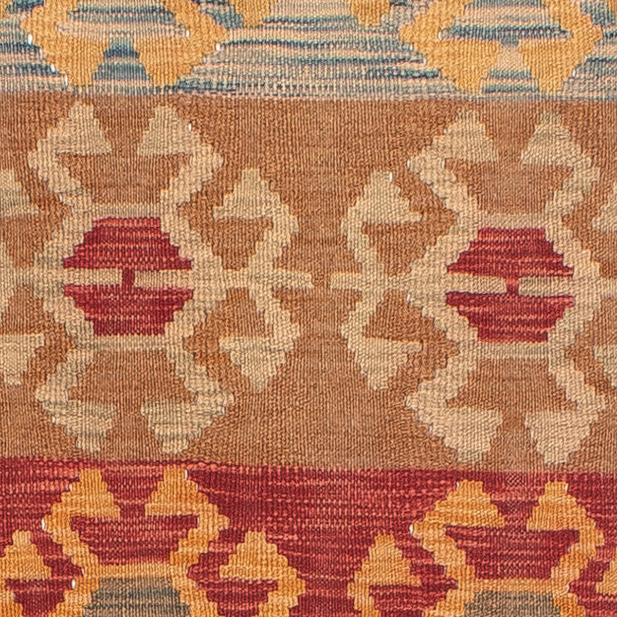 Runner Kelim Rug - Splash - 407 x 76 cm - multicolored