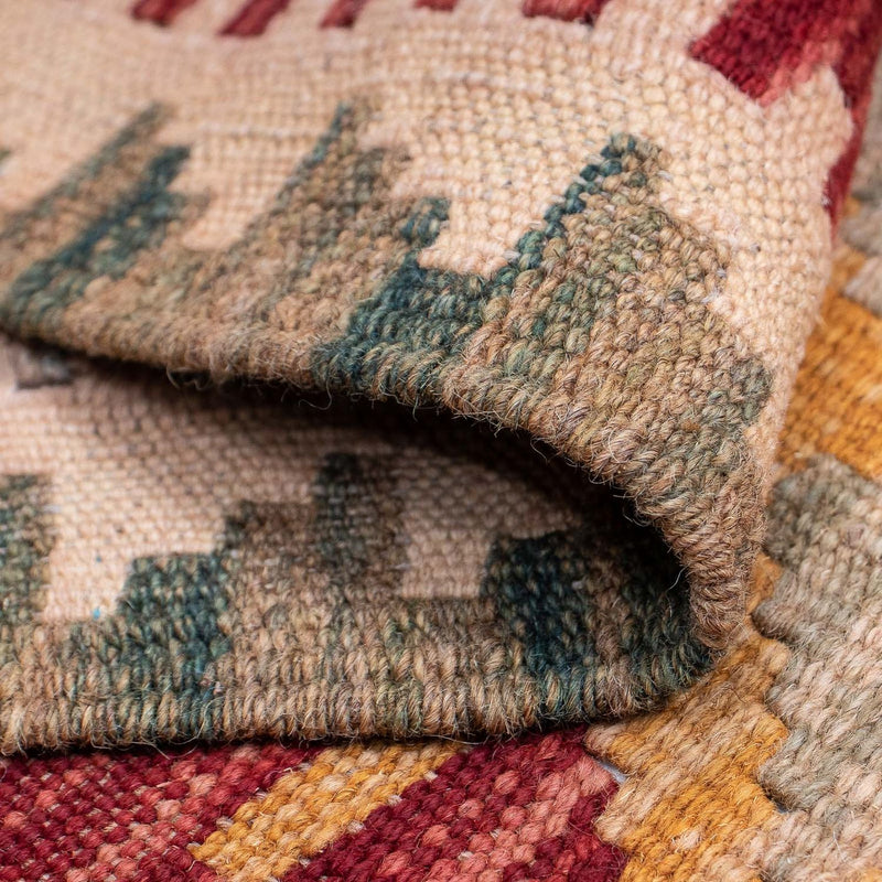 Runner Kelim Rug - Splash - 407 x 76 cm - multicolored