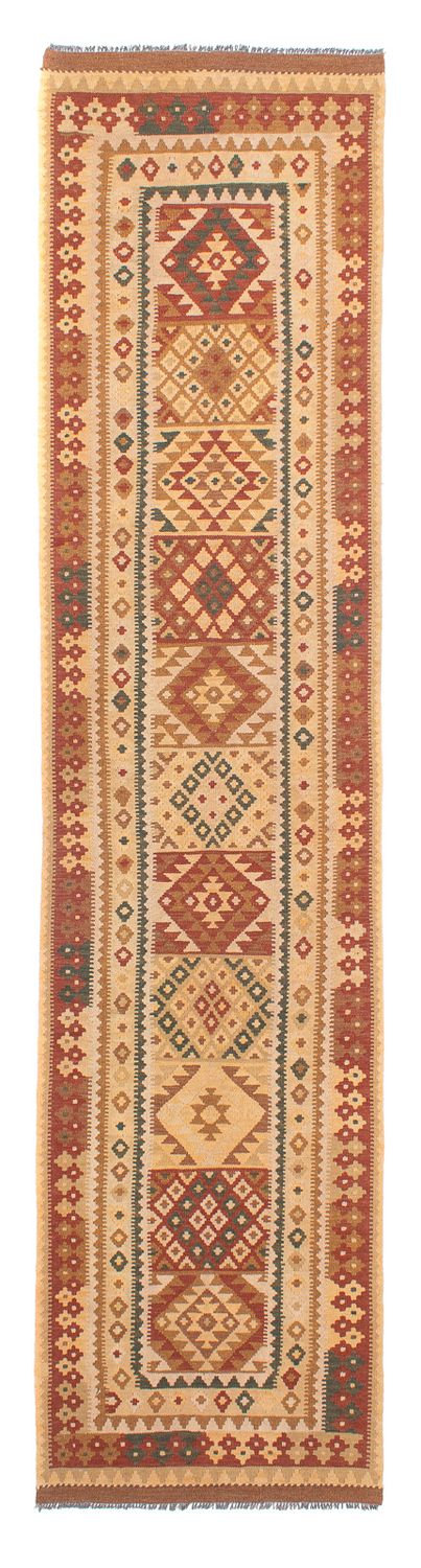 Runner Kelim Rug - Splash - 371 x 88 cm - multicolored