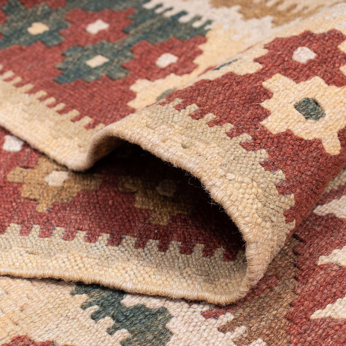 Runner Kelim Rug - Splash - 371 x 88 cm - multicolored