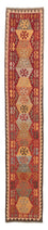 Runner Kelim Rug - Splash - 389 x 76 cm - red