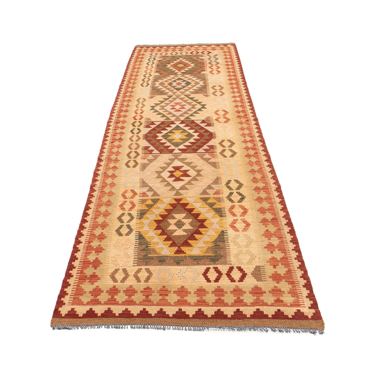 Runner Kelim Rug - Splash - 314 x 86 cm - multicolored