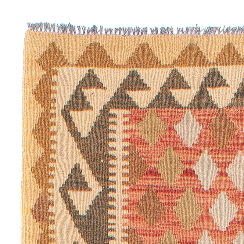 Runner Kelim Rug - Splash - 300 x 82 cm - light red