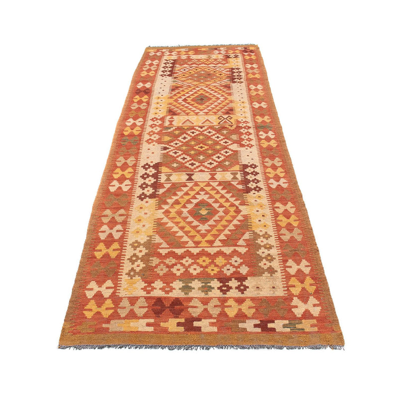 Runner Kelim Rug - Splash - 323 x 90 cm - light red