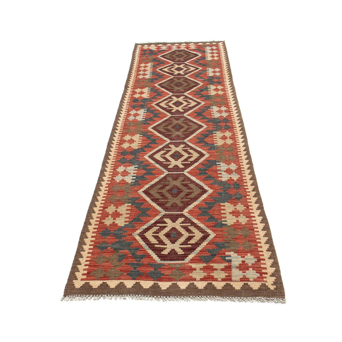 Runner Kelim Rug - Splash - 288 x 73 cm - multicolored