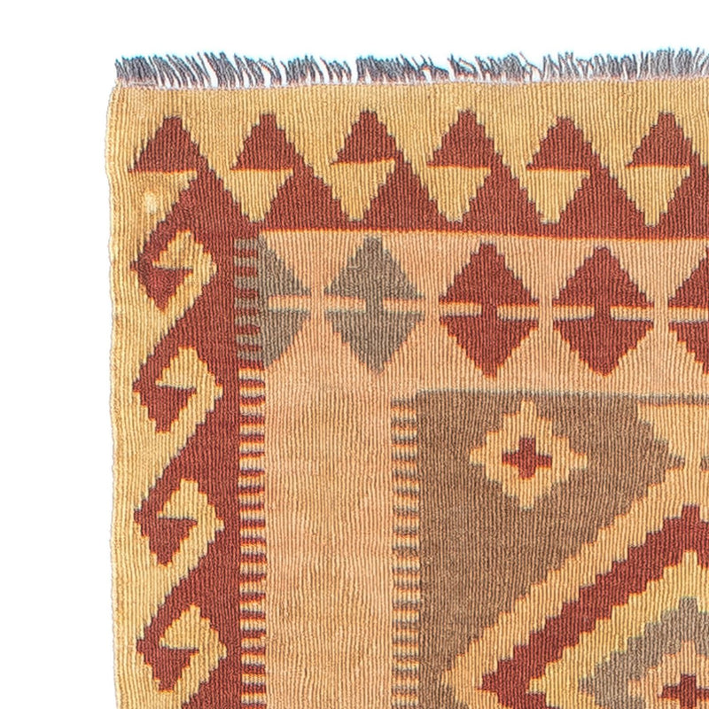 Runner Kelim Rug - Splash - 301 x 80 cm - light brown