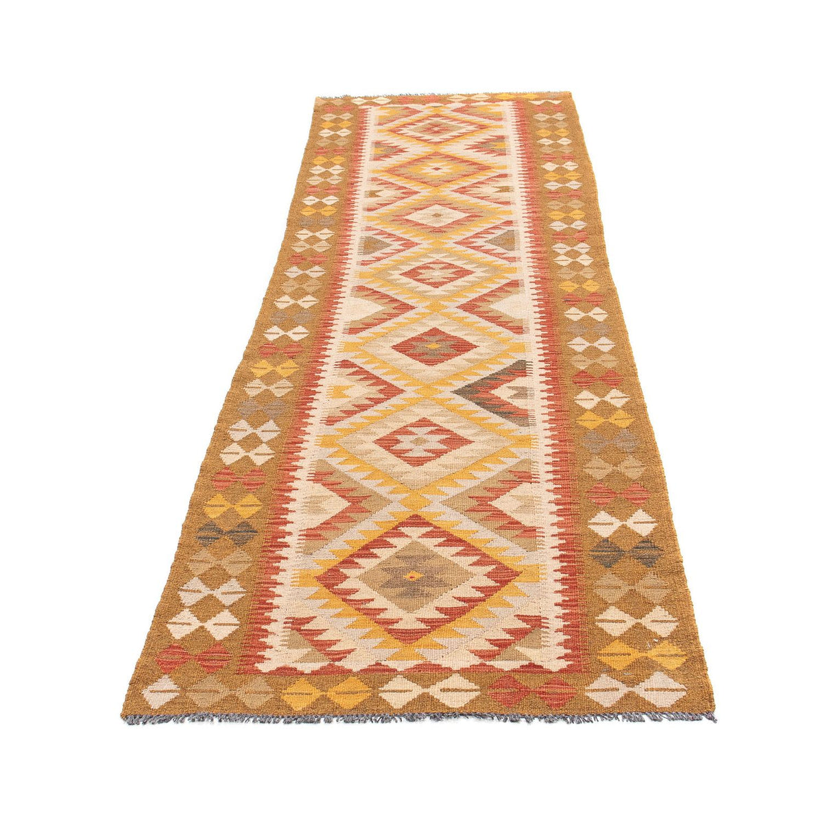 Runner Kelim Rug - Splash - 298 x 80 cm - multicolored