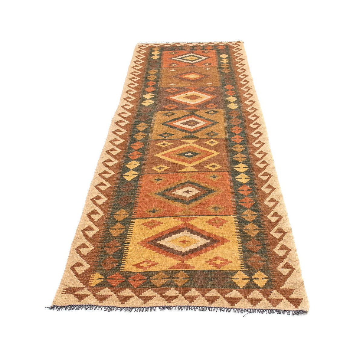 Runner Kelim Rug - Splash - 297 x 82 cm - multicolored