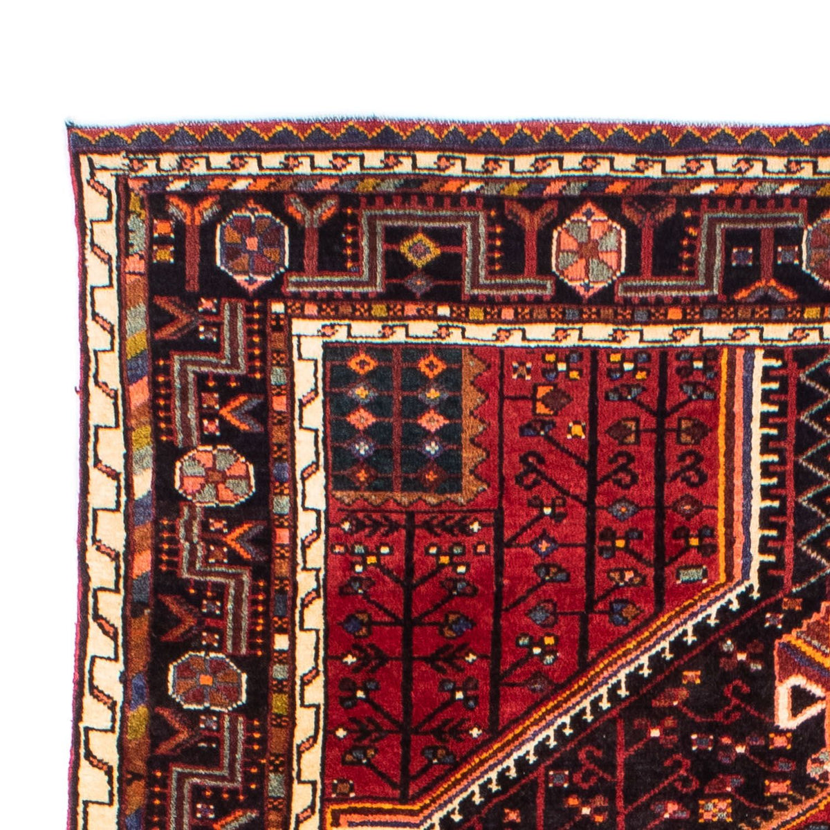 Perser Rug - Nomadic - 248 x 140 cm - dark red