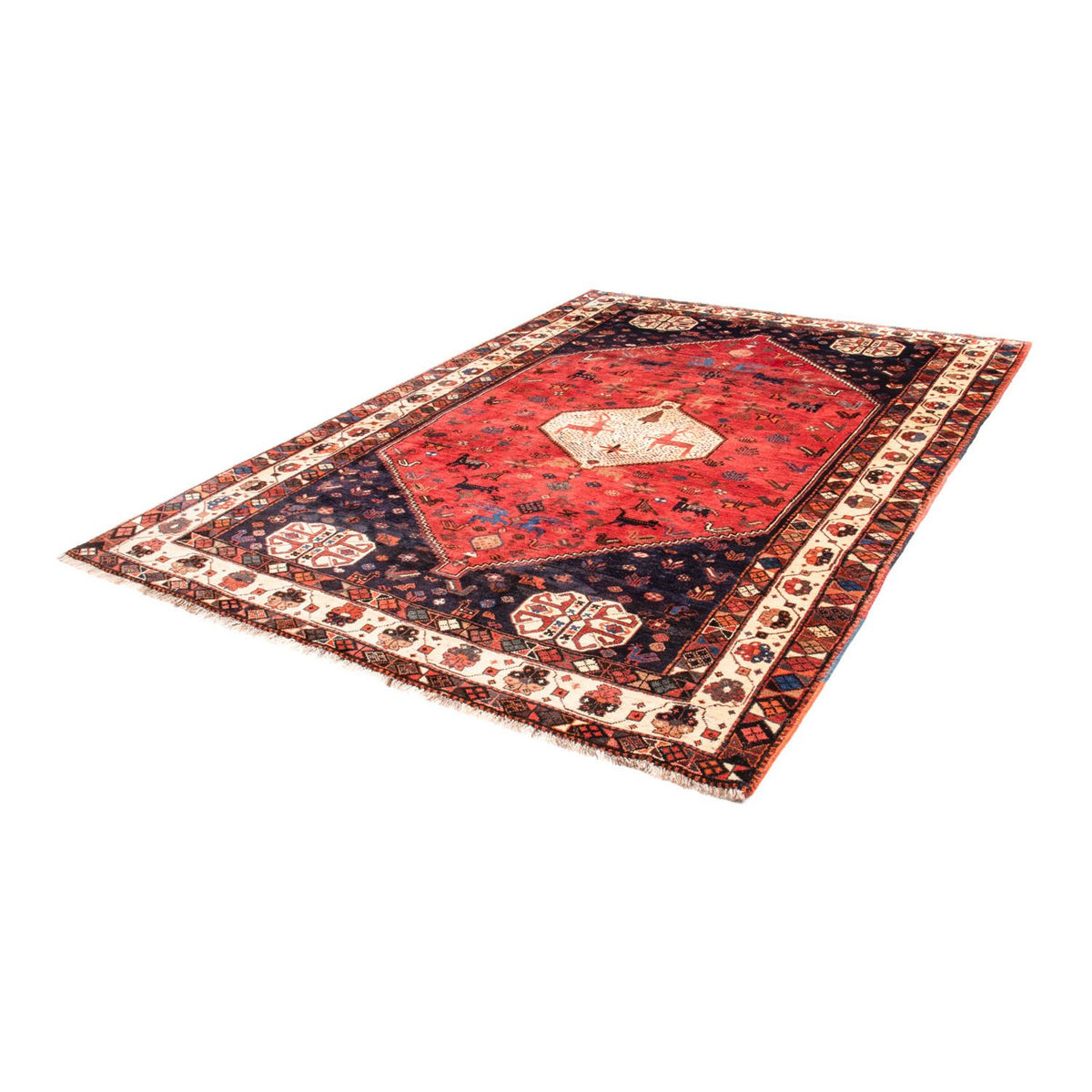 Perser Rug - Nomadic - 300 x 205 cm - dark red