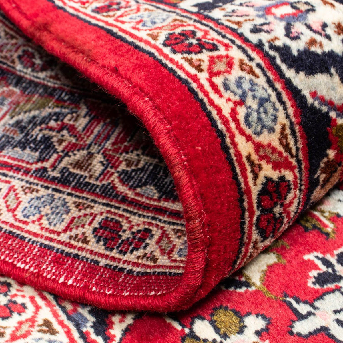 Runner Perser Rug - Keshan - 340 x 98 cm - dark red