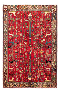 Perser Rug - Nomadic - 220 x 143 cm - red