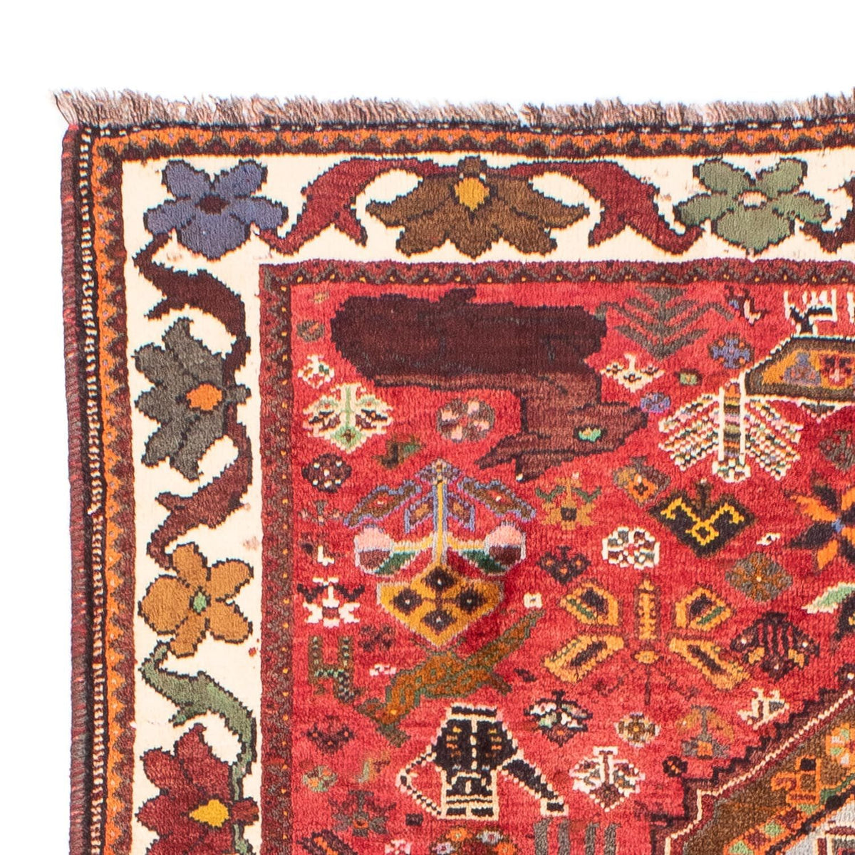 Perser Rug - Nomadic - 210 x 140 cm - dark red