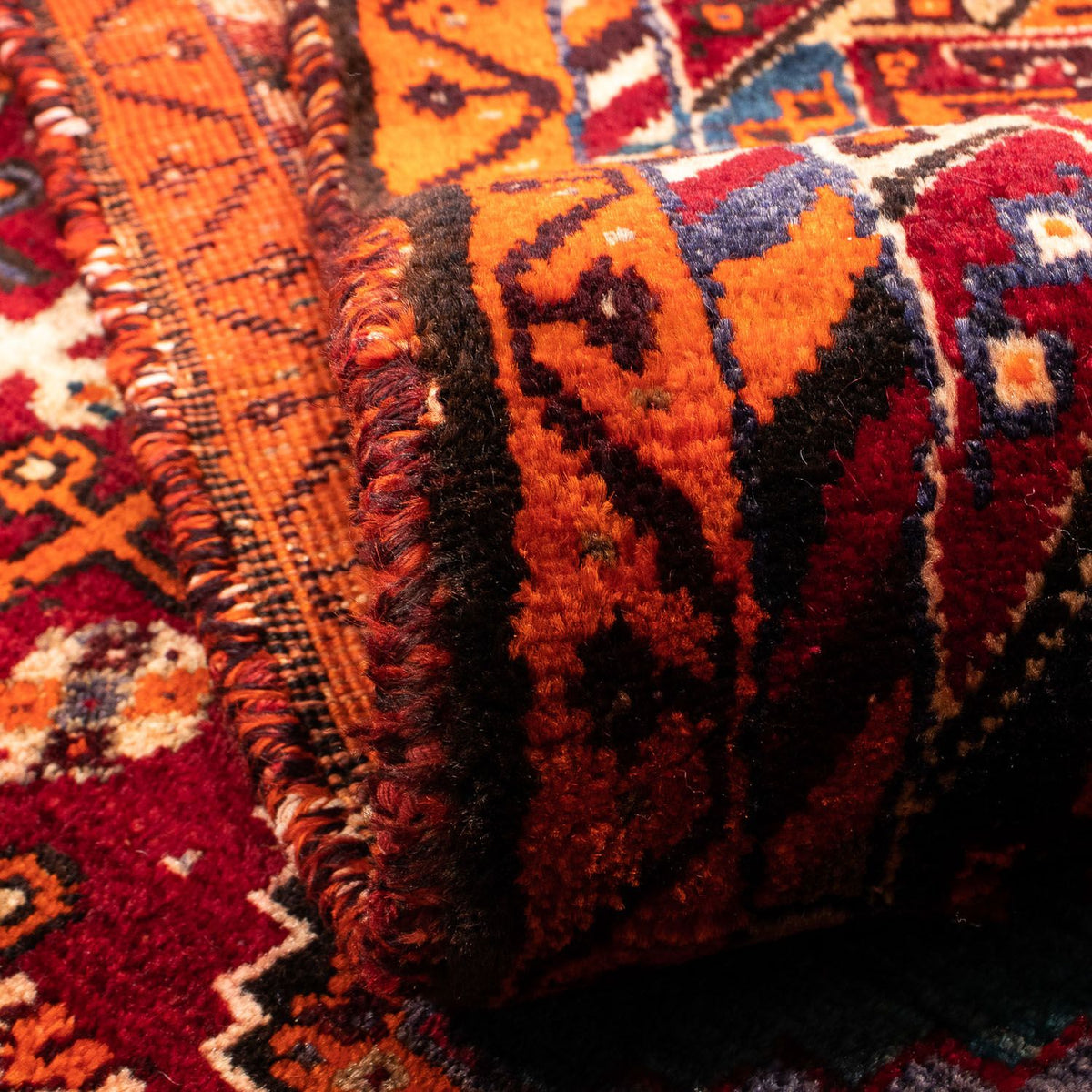 Perser Rug - Nomadic - 235 x 140 cm - dark red