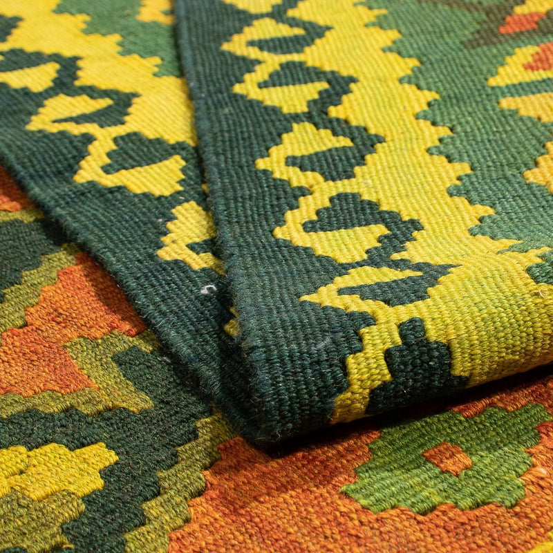 Kelim Rug - Oriental - 208 x 150 cm - dark green