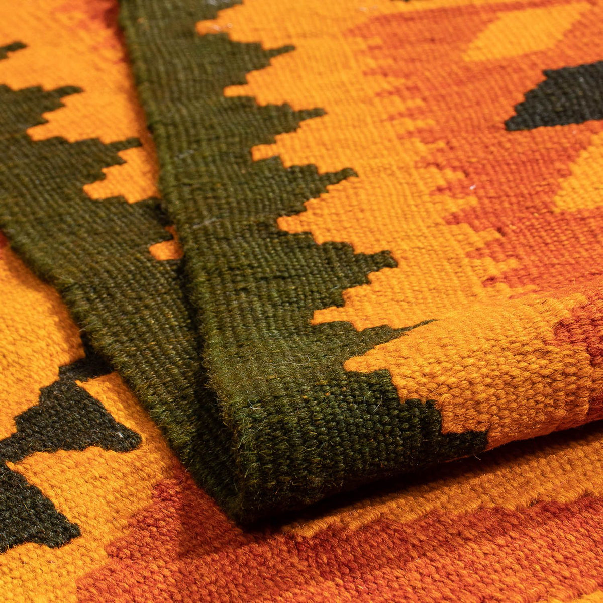 Kelim Rug - Oriental - 195 x 152 cm - dark brown