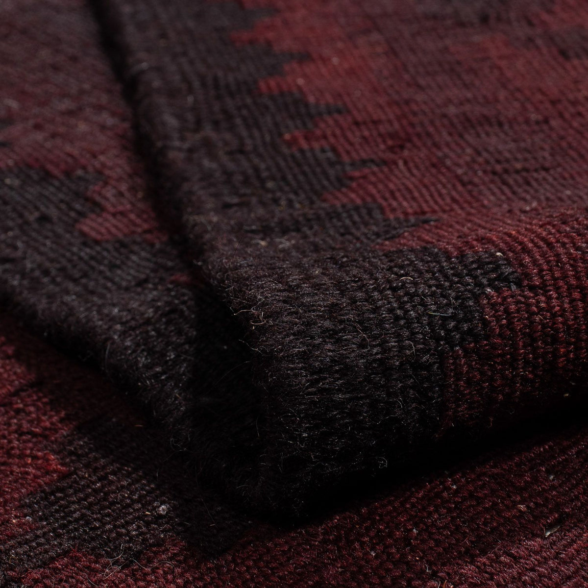 Kelim Rug - Oriental - 193 x 145 cm - dark red