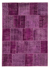 Patchwork Rug - 240 x 170 cm - purple