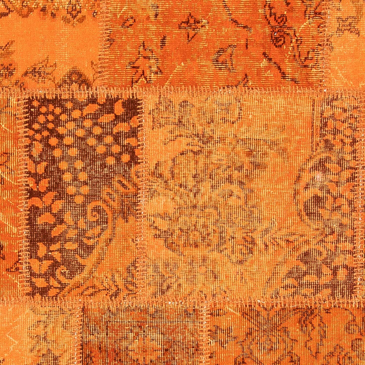 Patchwork Rug - 240 x 170 cm - brown