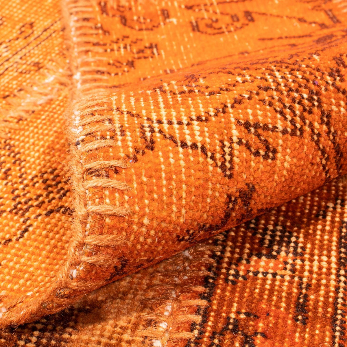 Patchwork Rug - 240 x 170 cm - brown