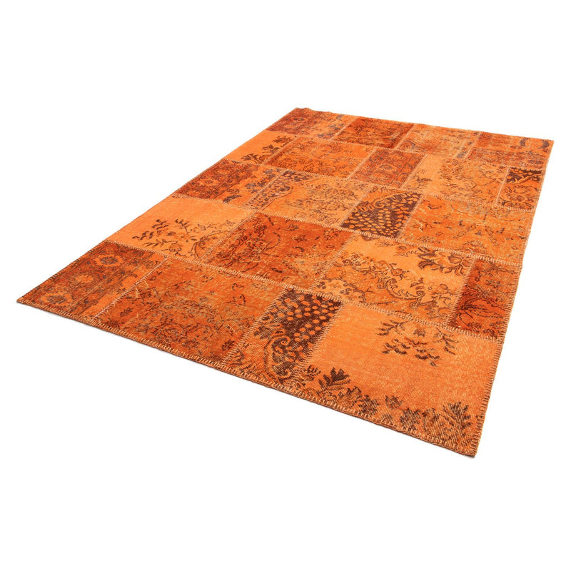 Patchwork Rug - 240 x 170 cm - brown