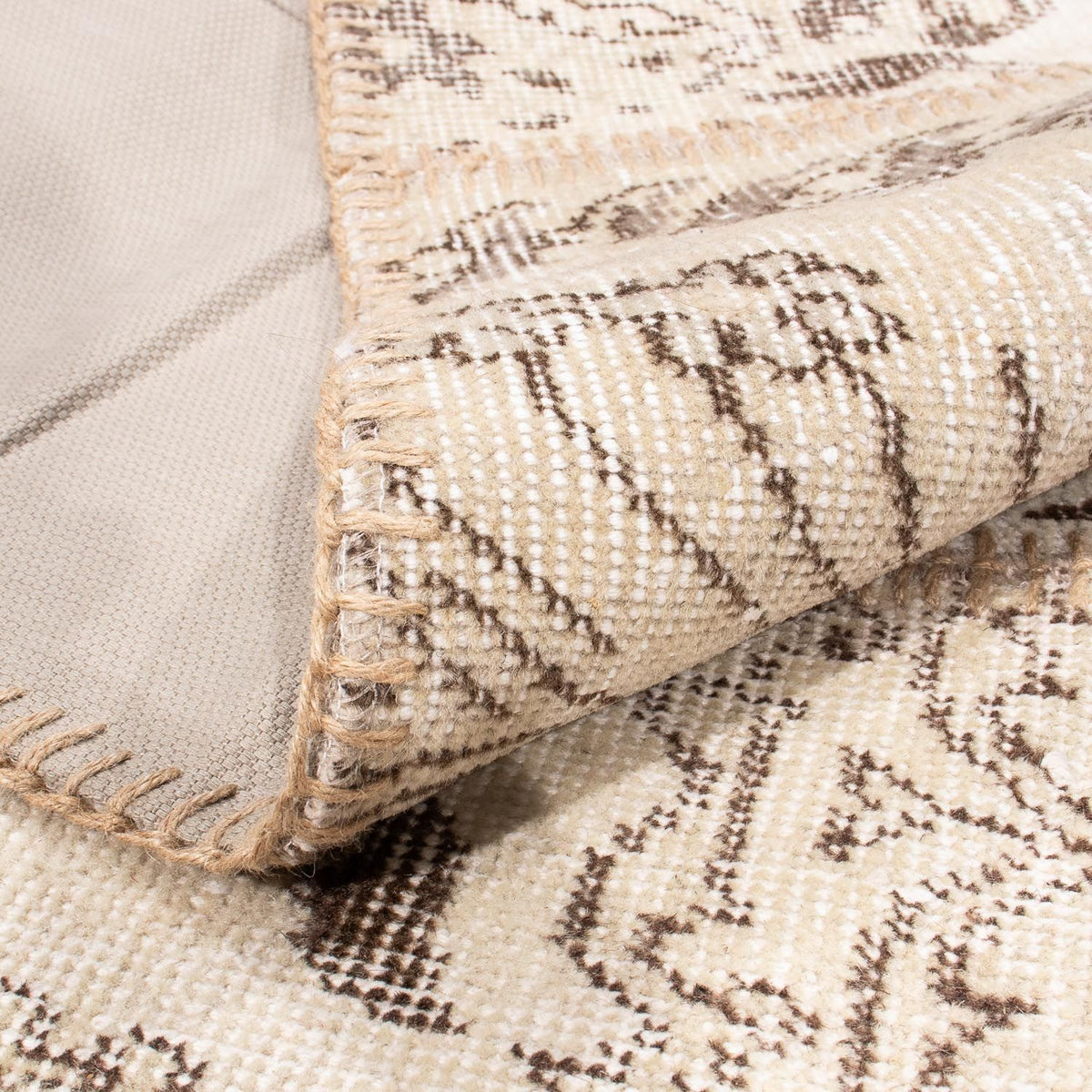 Patchwork Rug - 240 x 170 cm - light brown