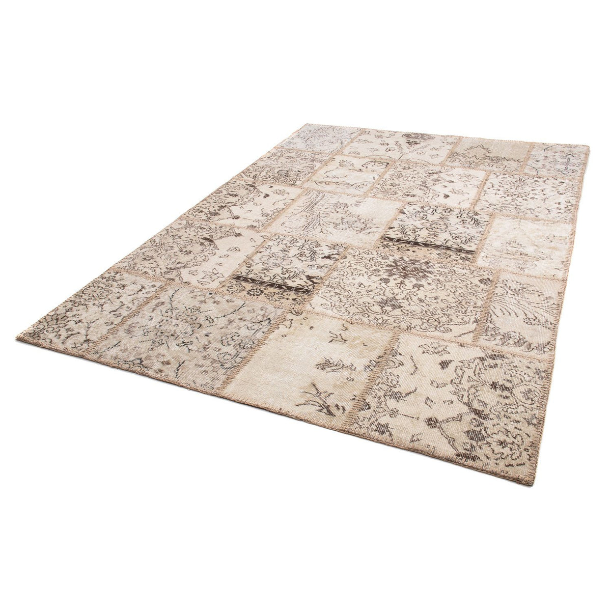 Patchwork Rug - 240 x 170 cm - light brown